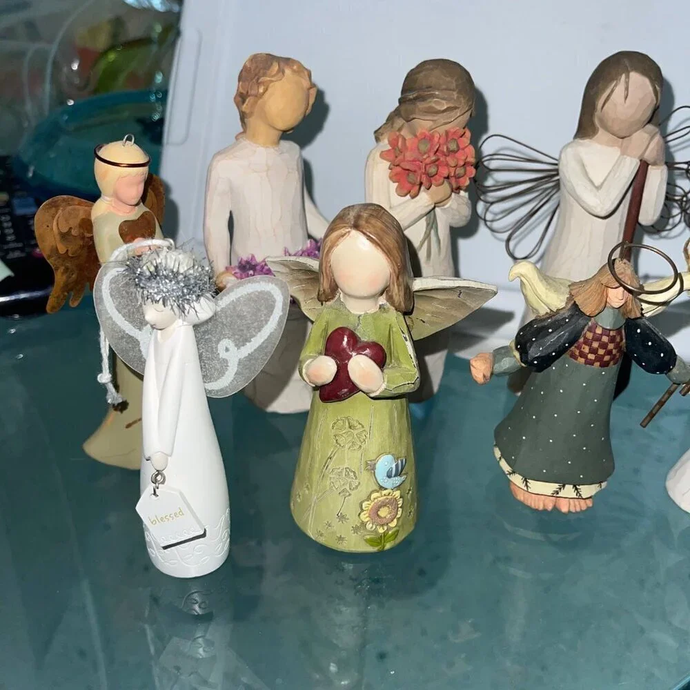 Willow Tree Vintage Folk Angel Multicolor Bundle of 9